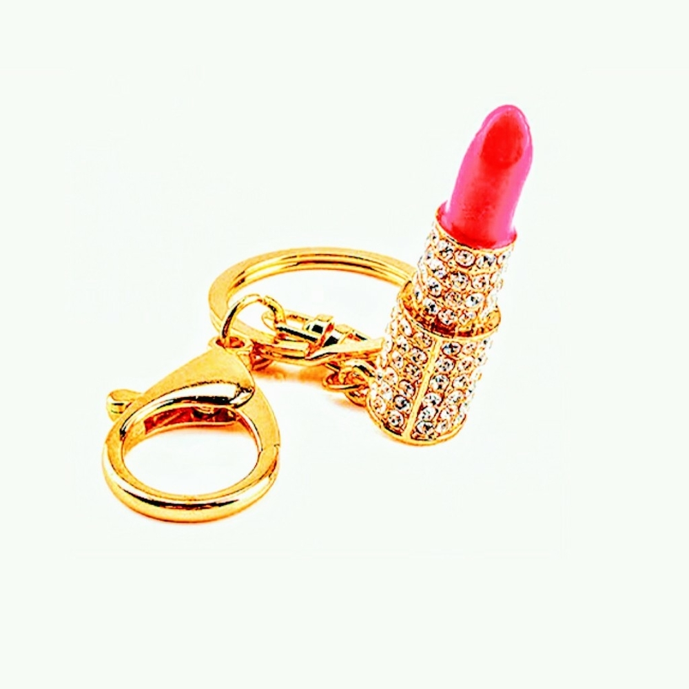 COMING BACK SOON! 5🌟Rated Bling Lipstick Keychain - Picture 2 of 4